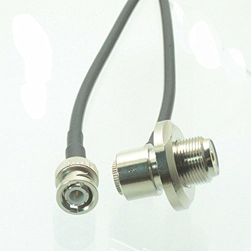 BNC plug to SO239 UHF VHF bulkhead right angle for car radio antenna