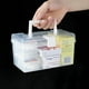 thumbnail image 5 of Cajón de Seguridad para Medicamentos, Baúl Refrigerador de Gran Tamaño, Almacenamiento Seguro para Cocina, Impermeable, Resistente al Fuego, para Bodegas, Metal, 2-Tier, para Oficina, 5 of 7