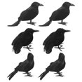 thumbnail image 1 of 1/3/6 Animal modelo pluma simulación negro cuervo adornos decoraciones de Halloween, 1 of 3
