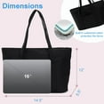 thumbnail image 5 of Kwuty Tote Bag for Women, Travel Essentials Large Tote Bag with Zipper, Top Handle Handbag for Travel, Work, 5 of 7