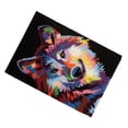 thumbnail image 3 of Wolf Latch Hook Rug Sewing Craft Festival Punch Handmade Crochet Carpet Rug 60x40cm Craft Set for Adults, 3 of 8