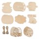 thumbnail image 5 of Recortes de animales de madera sin terminar, decoración artesanal, adornos colgantes para Conejo, 5 of 9