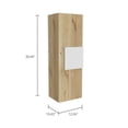 thumbnail image 3 of Atlin Designs Modern Wood Medicine Cabinet in Light Oak/White, 3 of 13