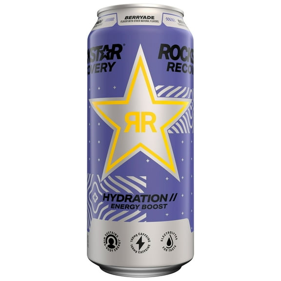 Rockstar Recovery Berryade Energy Drink with Electrolytes, 16 fl oz Can