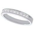 thumbnail image 3 of 14K White Gold Princess Diamond Wedding Band 3.5mm Anniversary Ring 0.75 CT., 3 of 5