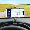 thumbnail image 3 of 360 Rotating Car Phone Holder, Universal One-Hand Operation Mount for Dashboard Rearview Mirror Sun Visor, Omnidirectional GPS Support for 3-7 Inch Smartphones, Secure Grip, 3 of 8