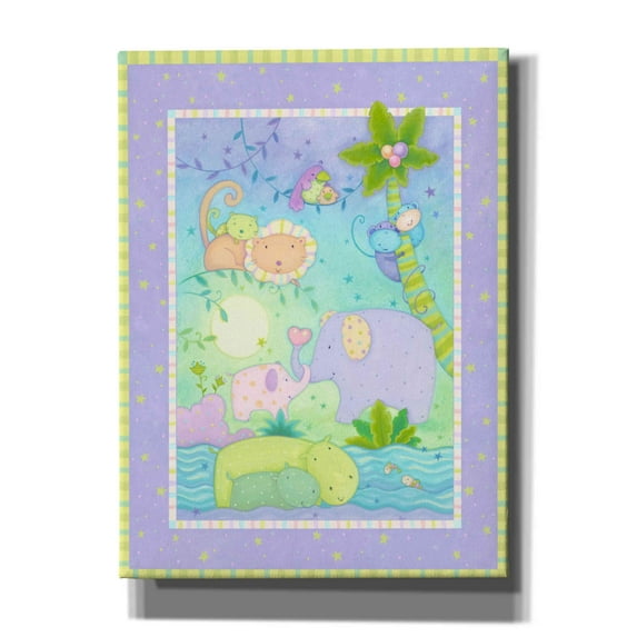 Epic Graffiti 'Animal Babies 1' by Viv Eisner, Canvas Wall Art, 40"x54"