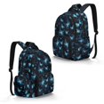 thumbnail image 2 of Whosucclay Butterfly Pattern 17 Inch School Bag for Boys Girls, Front Pocket Large Capacity Adjustable Straps School Bookbag for High School Kindergarten, 2 of 8