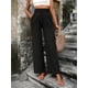 thumbnail image 5 of Pantalones casuales nuevos de otoño e invierno para mujer con cintura alta elástica y pantalones sueltos para mujer, 5 of 5