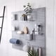thumbnail image 3 of Estante de almacenamiento de plástico para pared con tablero sin perforaciones, estante de almacenamiento para cocina, baño, multiusos, 3 of 6