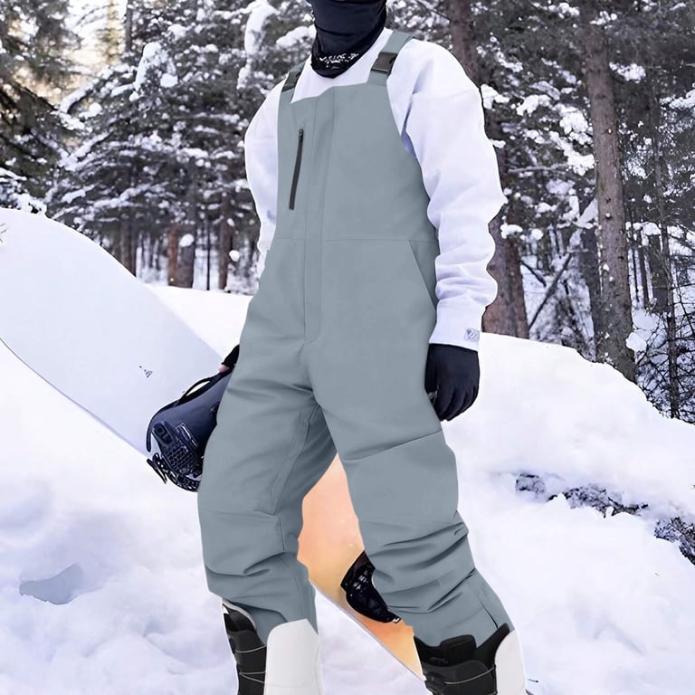 FAVIPT Snow Pants Mens Bib Overalls Baggy Outdoor Snowboard Pants 