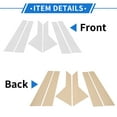 thumbnail image 3 of Unique Bargains 6 Pcs Door Pillar Window Trim for KIA K5 2021-2023 Chrome Silver Tone, 3 of 8