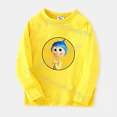 thumbnail image 3 of Camiseta de algodón de manga larga para niños y niñas, abrigo básico de color sólido, ropa de ocio, Tops para niños, 3 of 5