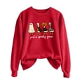 thumbnail image 2 of WEIWEN Just a Spooky Goose Sweatshirt for Women Funny Ghost Goose Printed Halloween Sweaters for Women Fall Clothes Womens Tops Women's Clothing Red, XXL, 2 of 6