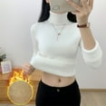 thumbnail image 4 of GILIGEGE Turtleneck Sweaters for Women Long Sleeve Mock Neck Womens Cozy Tunic Top Knitted Pullover Warm Sweater Thermal Baselayer Sweater Jumper Top Thermal Underwear Tops Soft Mock Tops Classic L, 4 of 4