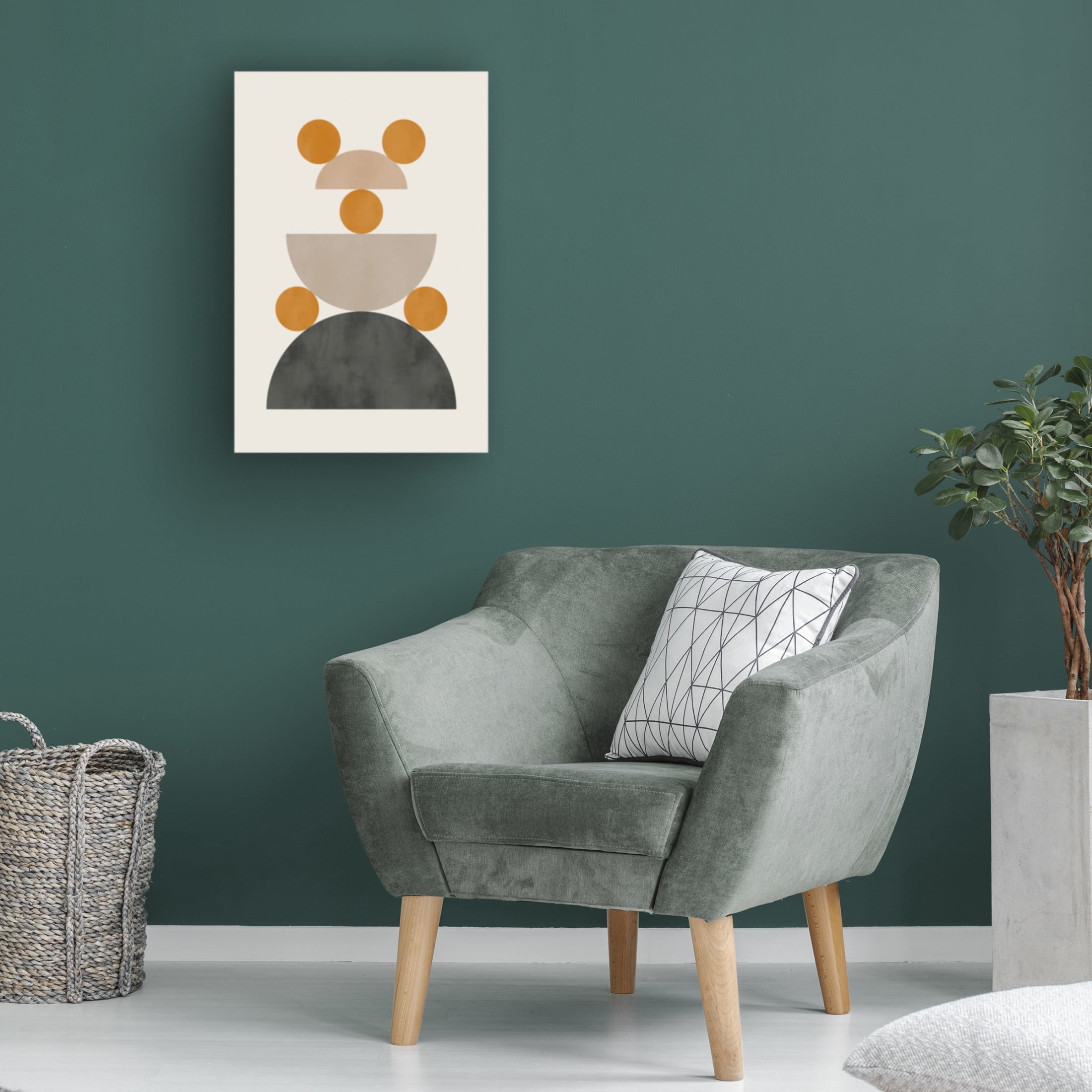 Canvas Wall Art - Incado 'Mid Century Mod I' Wall Art for Living Room, Bedroom, or Office Décor by Trademark Fine Art - 22 x 32 Inches