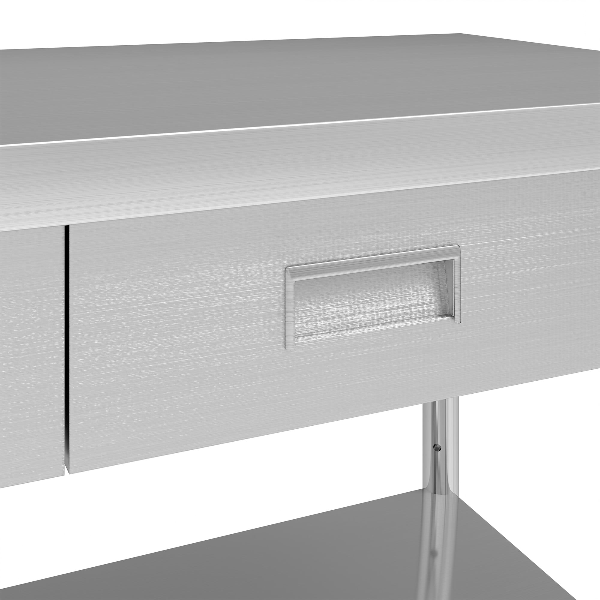 Uforic 72" x 24" Stainless Steel Work Table with 3 Drawers, Adjustable Storage Shelf, Heavy-Duty NSF Prep Table for Kitchen, Restaurant