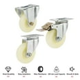 thumbnail image 4 of Caster Ruedas de bastidor industriales con ruedas fijas de servicio pesado de 4 pulgadas Capacidad de carga de 220 libras Ruedas de carro direccionales Placa superior silenciosa resistente al desgaste Irfora Caster, 4 of 7