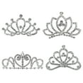 thumbnail image 4 of GOOHOCHY 4Pcs Rhinestone Tiara Crowns Chic Headwear for Girls Prom Accessories 2.8x2.4x1.6in, 4 of 8