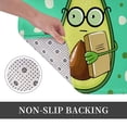 thumbnail image 3 of Kdxio Avocado with Glasses,16" x 24", Non-Slip Front Door Mats,Outdoor Welcome Mat Washable, 3 of 9