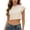 C-Beige509, variant on DHFJKG Crop Tops For Women T Shirt Short Sleeve Crew Neck Sexy Slim Fit Basic Tee Summer Going Out Casual Clothes Comfy Top