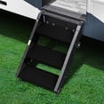 thumbnail image 2 of Prestofit Entry Step Rug 2-0242 TRAILHEAD; Fits MORryde StepAbove 3 Step; 17-1/2 Inch Width; Obsidian Black; 3 Piece, 2 of 5
