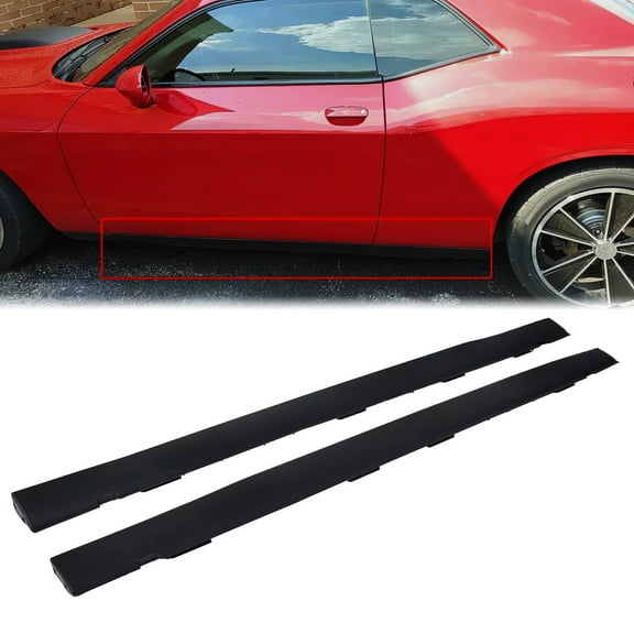 Rocker Panel For Dodge Challenger 08-14 Door Exterior Side Molding Body Trim