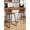 Dark Brown, variant on LainTene 26" Bar Stools Set of 3 – Faux Leather Counter Height Stools with Backrest & Footrest, Heavy-Duty Metal Frame for Kitchen, Bar, Living Room, Gray