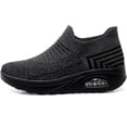thumbnail image 2 of HAOSHIDUO Zapatillas de Tenis para Mujer Ligeras cómodas de Malla Calzado de Caminata para Mujer sin Cordones Gris-9 23.0 cm Gris-9 23.0 cm Xishao ropa, 2 of 2