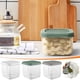 thumbnail image 1 of Recipiente hermético para almacenamiento de alimentos • Depósito grande sellado de 400 ML • Almacenamiento de té de fruta seca y cereales • Organizador de cocina de plástico transparente, 1 of 4