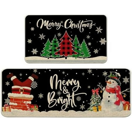 

Halloween Kitchen Mats Set of 2 Happy Halloween Kitchen Rugs and Mats Boo Black Spider Web Mats Kitchen Decor Mats for Floor Decorative Halloween Kitchen Decor 17x29 Inch-17x47 inch