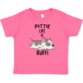 thumbnail image 3 of Inktastic Pittie Life is Ruff Spotted Pit Bull Boys or Girls Baby T-Shirt, 3 of 5