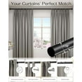 thumbnail image 6 of Tension Curtain Rod by ,42-123 Inches,Heavy Duty Tension Rods for Windows,No Drilling Adjustable Curtain Rod for Patio,Hold Up Blackout Curtains and Non Slip,Black, 6 of 6