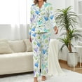 thumbnail image 2 of Top-kevin Womens Pajamas Set Christmas Nutcrackers Trees Soft Long Sleeve Sleepwear Button Down Sets, 2 of 12