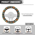 thumbnail image 6 of Uorisanigo Hippie Flower 15 Inch Car Steering Wheel Protector Fashion Steering Wheel Cover with Elastic Edge Breathable Car Steering Wheel Protector for Winter Car Accessories Gift for Holiday, 6 of 8