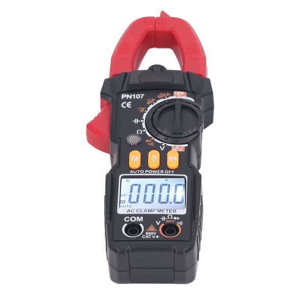 Amp Voltage Tester, Easy Using Clamp Meter 600A AC Current Wide Application NCV Non Contact Measurement High Accuracy for Home