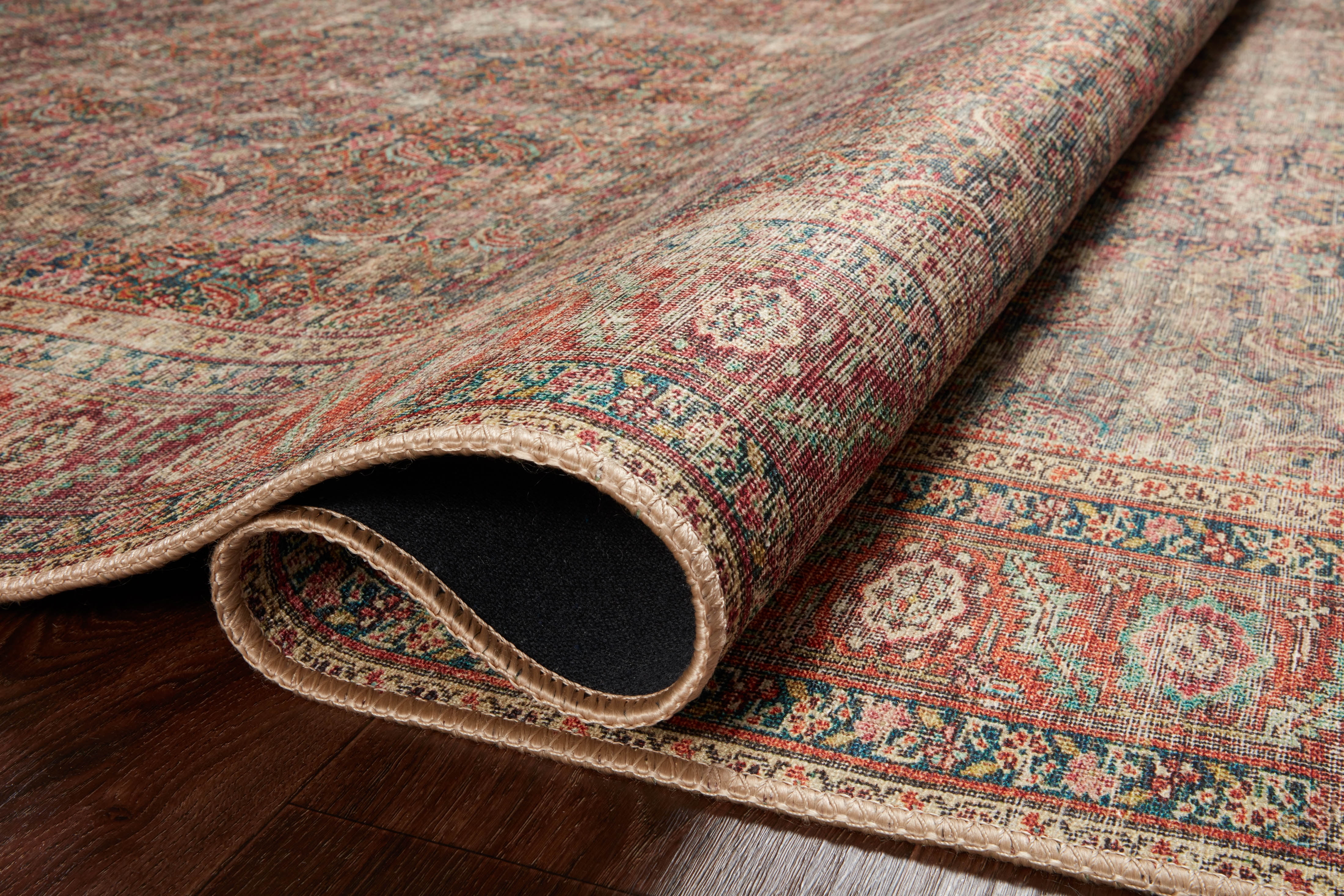 Loloi Wynter Onyx / Multi 5'-0" x 7'-6" Area Rug