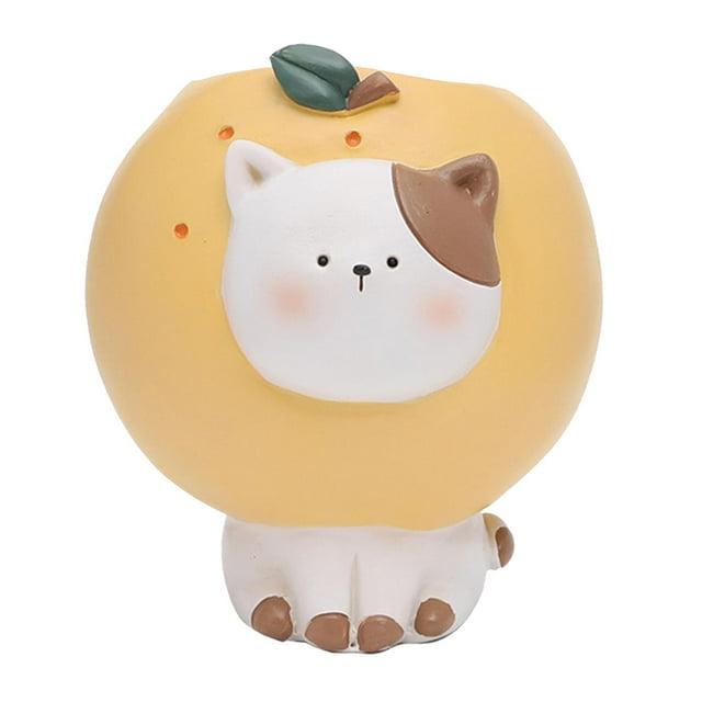 Maceta decorativa de resina con forma de animal para suculentas, hogar y jardín Gato
