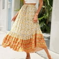 thumbnail image 2 of IROINNID Long Elastic Waist Skirt For Women Summer Fashion Skirt High Waist Swing A-Line Skirts Print Skirt, 2 of 8