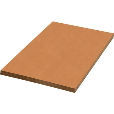 Box Packaging B74916 48 x 36 in. Single Wall Corrugated Sheets, Kraft - Case of 5