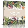 thumbnail image 2 of Palm Leaves Wall Art Painting on Canvas, Summer Botanical Tropical Plants Rustic Canvas Art Home Prints Wall Art Framed Modern Artwork for Living Room Bedroom Wall Decor 16x16in, 2 of 9