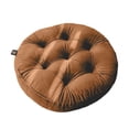 thumbnail image 2 of Suncoda Seat Cushion, Style Round Cushion Diameter 42cm Coffee Pegasuss Velvet Super Soft Cushion Thick Chair Cushion, 2 of 6