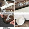 thumbnail image 5 of 2 Piece Coffee Kitchen Decor Rug Set, Home Kitchen Sink Rugs and Mats Non Skid Washable Absorbent Microfiber Kitchen Floor Carpet 17"x47"+17"x30", 5 of 6