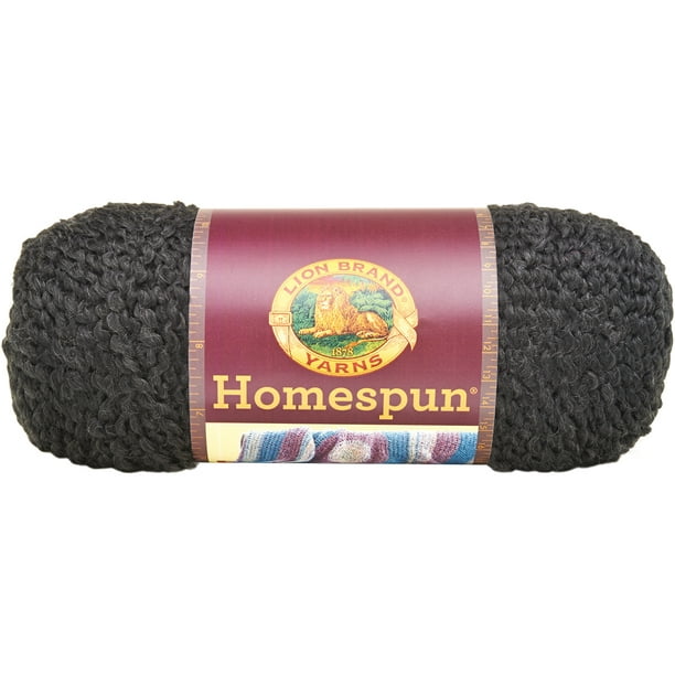 Lion Brand Homespun Yarn-Black 