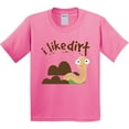 thumbnail image 3 of Inktastic I Like Dirt Earthworm Youth T-Shirt, 3 of 5