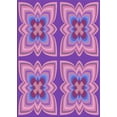thumbnail image 1 of Ahgly Company Tapis Rectangulaire Lavable en Machine Intérieur Transitionnel Orchidée Violet, 5 Pieds x 8 Pieds, 1 of 7