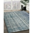 thumbnail image 2 of Ahgly Company Indoor Round Contemporary Blue Gray Abstract Area Rugs, 6' Round, 2 of 6