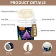 thumbnail image 3 of 500ml Double-Wall Vacuum Insulated Tumblers Stainless Steel Coffee Tumbler with Ceramic Coating Colorful Christmas Trees Pattern, 3 of 8