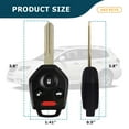 thumbnail image 3 of AKS KEYS Replacement for Subaru Key Fob (4 Buttons) That Use FCC CWTWBU766 and Part Number 57497AG48A, 3 of 6