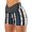Black, variant on Rutainlusire Womens Shorts Fashion Womens High Waist American Flag Printed Cross Sport Yoga Short Pants